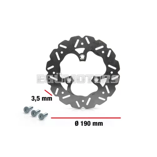 Malossi WHOOP DISC robogó féktárcsa – külső átmérő 190 mm, vastagság 3,5 mm, 6219135