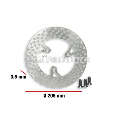 Malossi BRAKE POWER DISC ext. 205 - thickness 3,5 mm for fork. CROSS