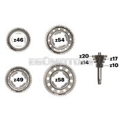 Sprocket set for Racing Vespa gear