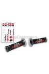 Malossi 2 BLACK GRIPS with Malossi TRIBAL logo (handle 30 mod. without side fastening)