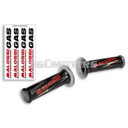Malossi 2 BLACK GRIPS GAS Malossi (mod. with side fastening)