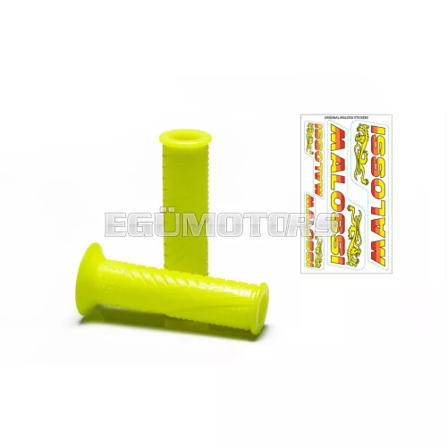 Malossi 2 MALOSSI MHR FLUO YELLOW GRIPS (mod. without side fastening)