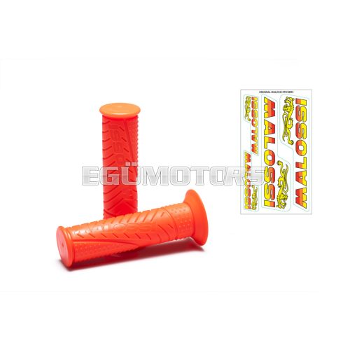 Malossi 2 MALOSSI MHR FLUO ORANGE GRIPS (mod. with side fastening)