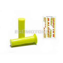   Malossi 2 MALOSSI MHR FLUO YELLOW GRIPS (mod. with side fastening)