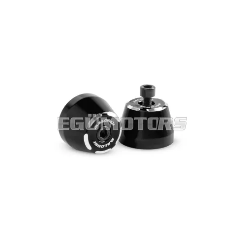 Black handlebar ends set