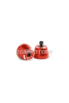 Red handlebar ends set