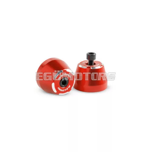 Red handlebar ends set