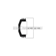Malossi MAXI WING CLUTCH BELL inner 160 mm WEIGHT 1734 grams