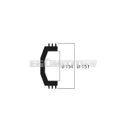 MAXI WING CLUTCH BELL internal Ø 134 mm and weight 1132 grams
