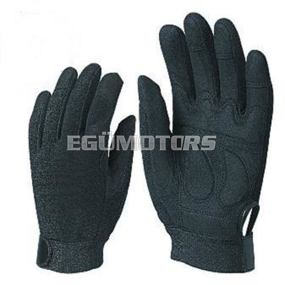 Robogós kesztyű, fekete színben - robogó alkatrész, Egümotor
