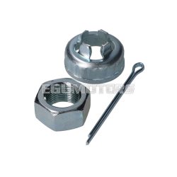   101 Octane kerékanya M16 SW24 kupakkal, sasszeggel, kihajtótengelyhez, Piaggio