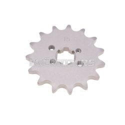   front sprocket 420 - 15 teeth for Derbi Senda GPR, Aprilia RS RX SX, Gilera RCR, SMT (D50B0) = IP38030-15