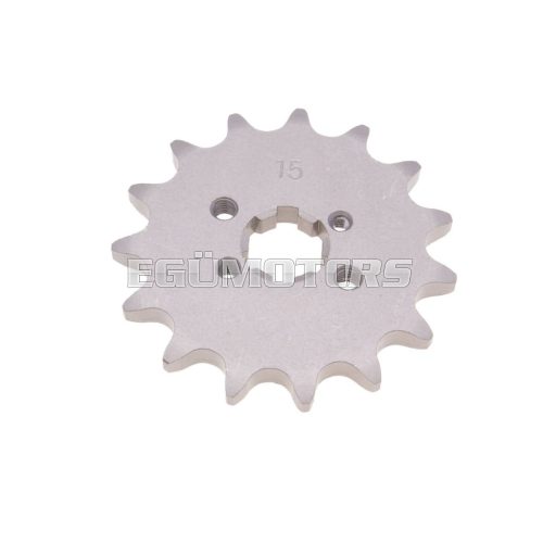 front sprocket 420 - 15 teeth for Derbi Senda GPR, Aprilia RS RX SX, Gilera RCR, SMT (D50B0) = IP38030-15