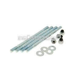   Henger tőcsavar kit anyákkal, M7x115mm, Minarelli AM, Generic, Keeway, CPI, 1E40MA, 1E40MB