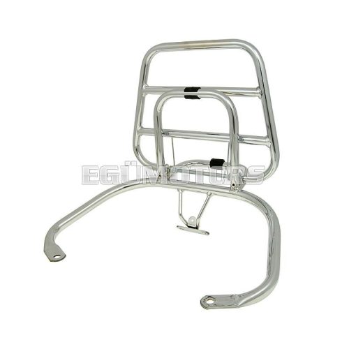 Hátsó összecsukható csomagtartó, krómozott, Vespa S, LX, LXV Touring