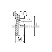 Fékcső csavar M10x1, 23 mm, AJP és Brembo féknyereghez