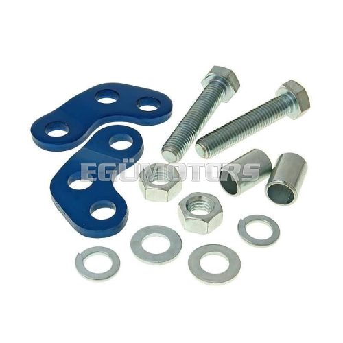 101 Octane lengéscsillapító - emelő adapter, kék, Derbi Senda (00-), Aprilia RX, SX, Gilera RCR, SMT