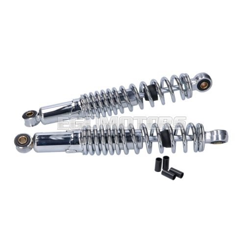 shock absorber set rear 310mm chromed