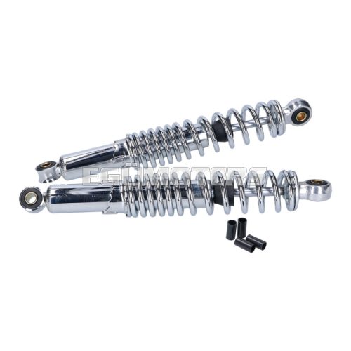 shock absorber set rear 320mm chromed