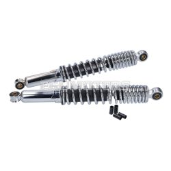 shock absorber set rear 360mm chromed