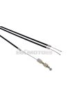 throttle cable assy incl. oil pump cable for Piaggio NRG, ZIP, Liberty, Gilera Runner, Stalker, Derbi Atlantis 50cc 2-stroke