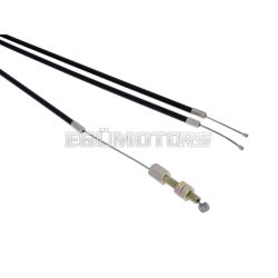   throttle cable assy incl. oil pump cable for Piaggio NRG, ZIP, Liberty, Gilera Runner, Stalker, Derbi Atlantis 50cc 2-stroke