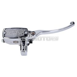   front brake cylinder w/ lever chromed for GY6 Grand Retro (handlebar d=25mm)