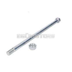   101 Octane hátsó tengely / lengőkar tengely 12 mm, Derbi Senda 00-, Aprilia RX, SX, Gilera RCR