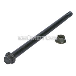   rear wheel axle 280mm for Rieju RR, Spike, Derbi Senda DRD, Gilera RCR