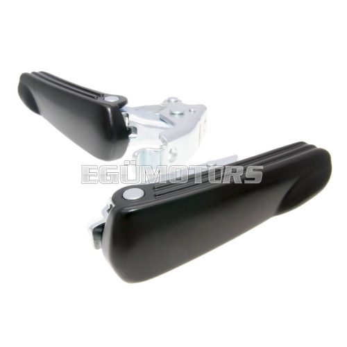 OEM Standard lábtartó készlet fekete, Vespa GT, GTS 125-300cc