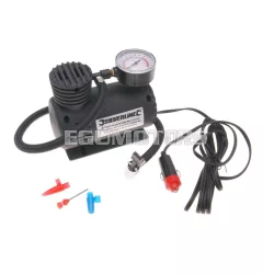   Mini légkompresszor Silverline 12V/DC szivargyújtó csatlakozóval