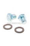 oil filler screw set / oil filler bolt set incl. seals for Vespa, Piaggio, Gilera