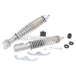   shock absorber kit front & rear Sport Elegance silver color for Vespa PX, PE 125, 150, 200