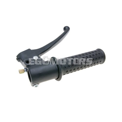 throttle grip fitting w/ brake lever for Piaggio Free, Quartz, Sfera, Zip (front drum brake)