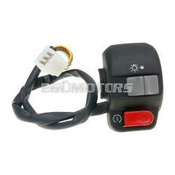   right-hand switch assy for E-starter, w/ light switch - universal