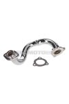 exhaust manifold chromed, unrestricted for Derbi Senda, Aprilia RX, SX, Gilera RCR, SMT