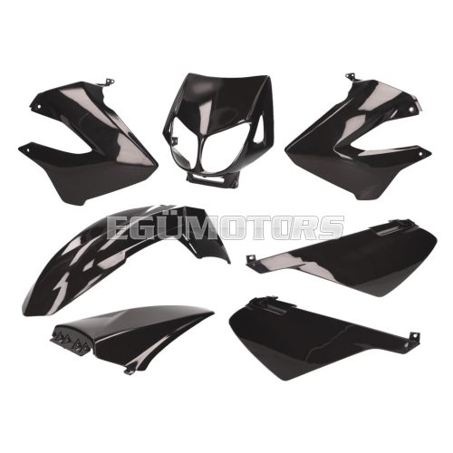 fairing kit black for Derbi Senda R, SM X-Treme, SM DRD