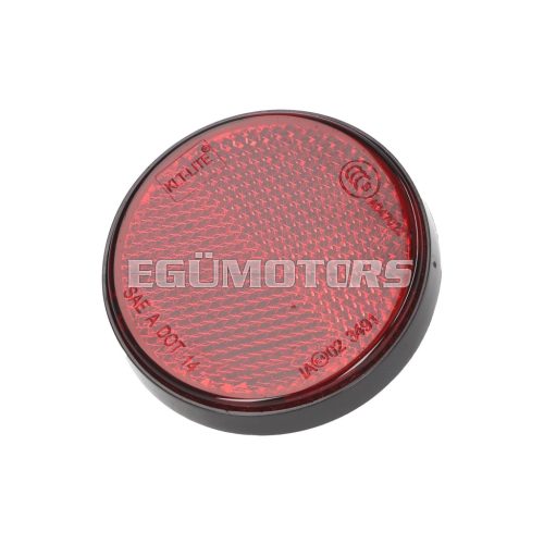 reflector round 55mm red color, screwable