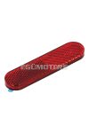 reflector 95x25mm red color, self-adhesive