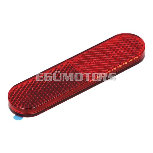 reflector 95x25mm red color, self-adhesive