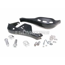   handguards / hand protector set carbon-look for 22mm diameter handlebar