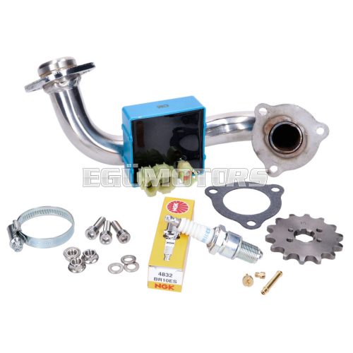 derestriction kit Premium / stainless steel manifold for Derbi Senda, Aprilia RX/SX, Gilera RCR, SMT 2018- (Euro4)