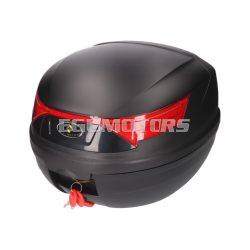   101 Octane Top Case Evolution fekete, zár 2 kulccsal, 32L kapacitás gyorskioldó rendszerrel