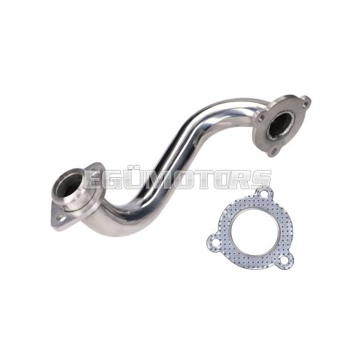 101 Octane rozsdamentes kipufogókönyök, korlátlan, Aprilia SX, RX, Derbi Senda, DRD, X-Treme, SM, Gilera RCR, SMT
