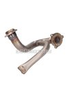 exhaust manifold stainless steel w/ choke tube mock, unrestricted for Aprilia SX, RX, Derbi Senda, DRD, X-Treme, SM, Gilera RCR, SMT