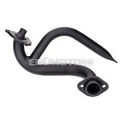 OEM Standard fekete kipufogókönyök vakcsővel, Aprilia SX, RX, Derbi Senda, Gilera RCR, SMT