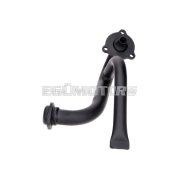 OEM Standard fekete kipufogókönyök vakcsővel, Aprilia SX, RX, Derbi Senda, Gilera RCR, SMT