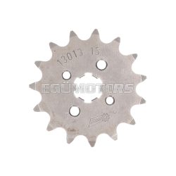   front sprocket 420 - 15 teeth for Piaggio / Derbi D50B0, EBE, EBS = IP38030-15