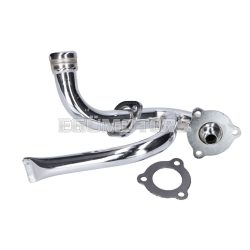   exhaust manifold chromed w/ choke tube for Aprilia SX, RX, Derbi Senda, Gilera RCR, SMT