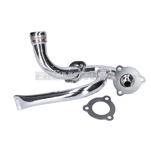 exhaust manifold chromed w/ choke tube for Aprilia SX, RX, Derbi Senda, Gilera RCR, SMT